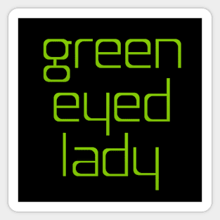 Green Eyed Lady Sticker